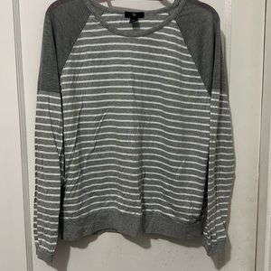 Grey & White Strip Shirt